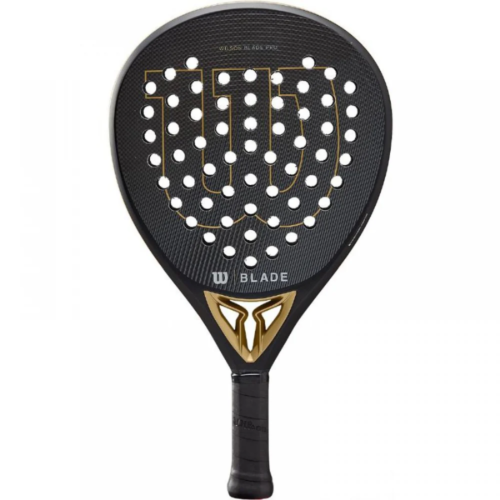 raquette de padel blade pro noir or