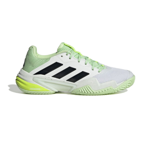 chaussures de tennis adidas barricade 13 m white green