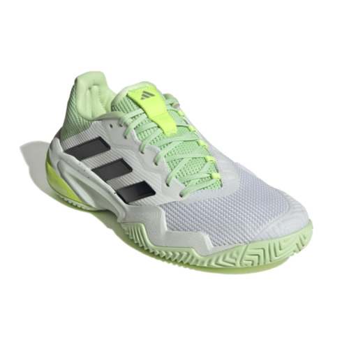 chaussures de tennis adidas barricade 13 m white green