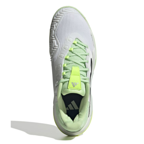 chaussures de tennis adidas barricade 13 m white green