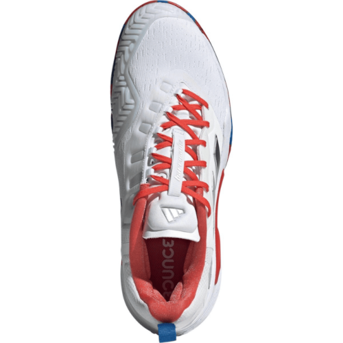 Chaussures de tennis adidas barricade white red blue