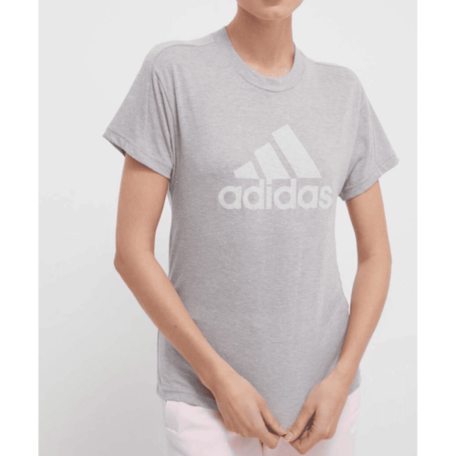 t-shirt adidas femme gris