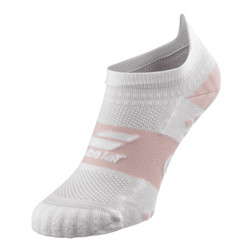 chaussettes babolat blanche et rose