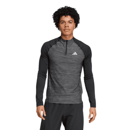 haut adidas gym+ 3s 1/4 zip