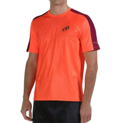 t shirt bullpadel coral fluor .png